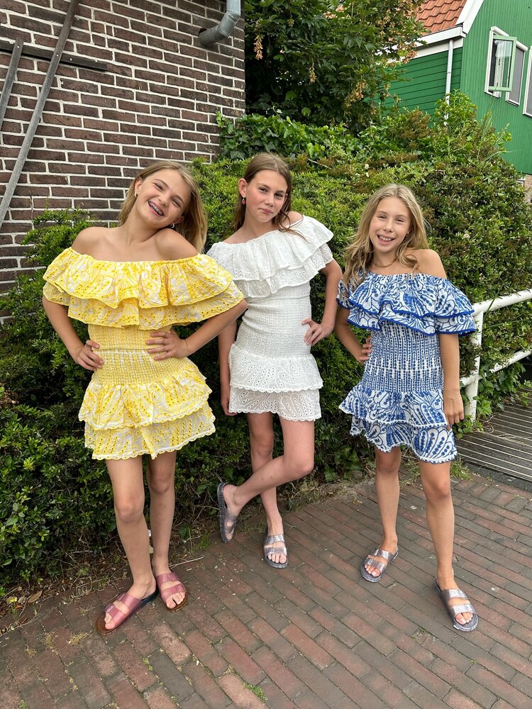 MEISJES SET BRODERIE