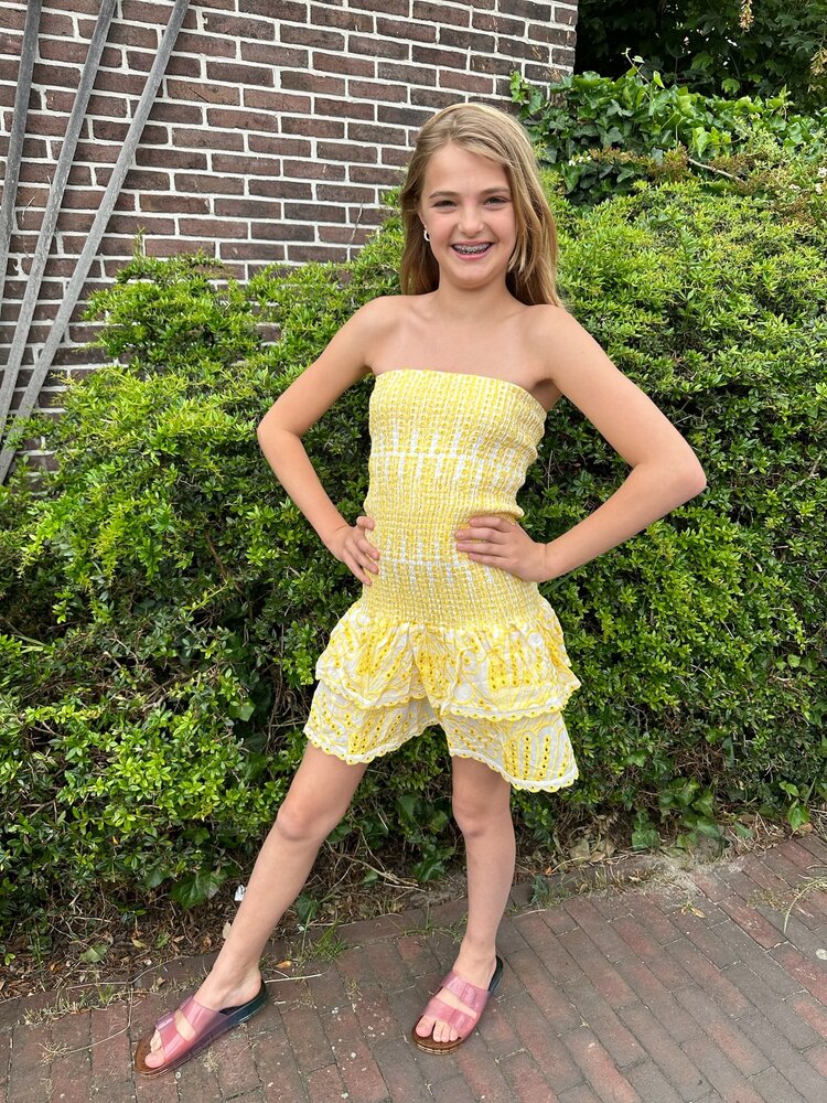 MEISJES SET BRODERIE