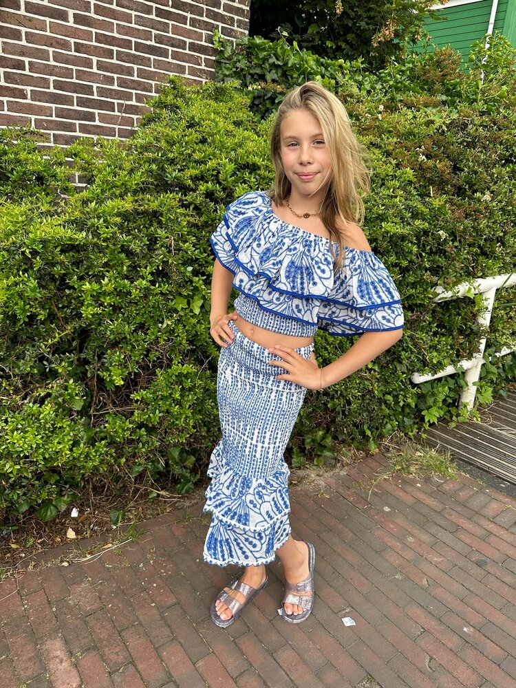 MEISJES SET BRODERIE