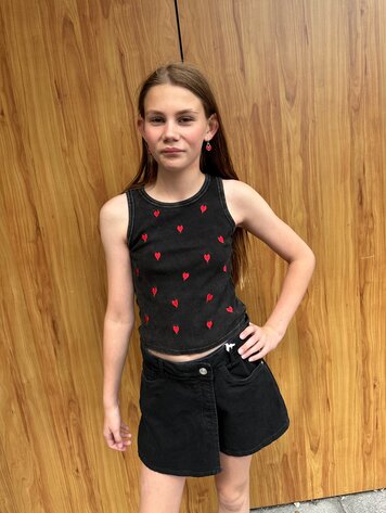 MEISJES TANKTOP HARTJES