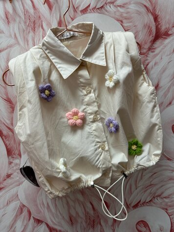 MEISJES BLOUSE BLOEM