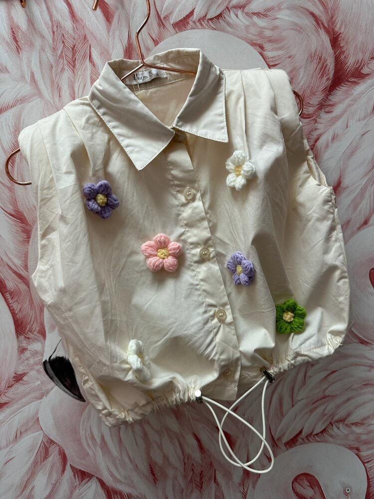 MEISJES BLOUSE BLOEM