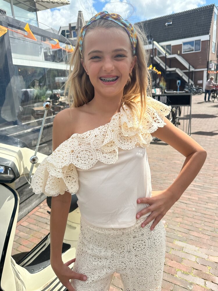 MEISJES SET BRODERIE