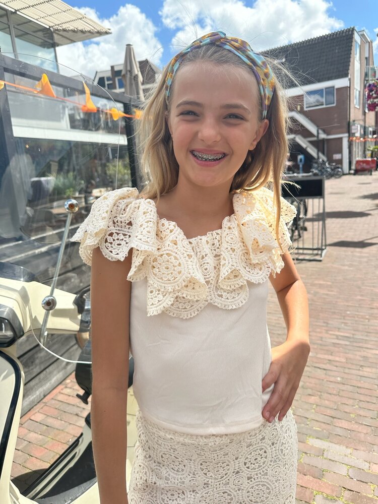 MEISJES SET BRODERIE