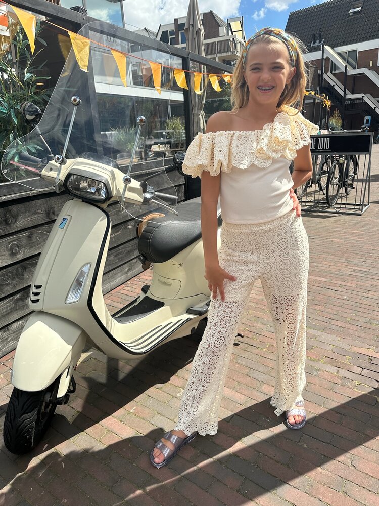 MEISJES SET BRODERIE