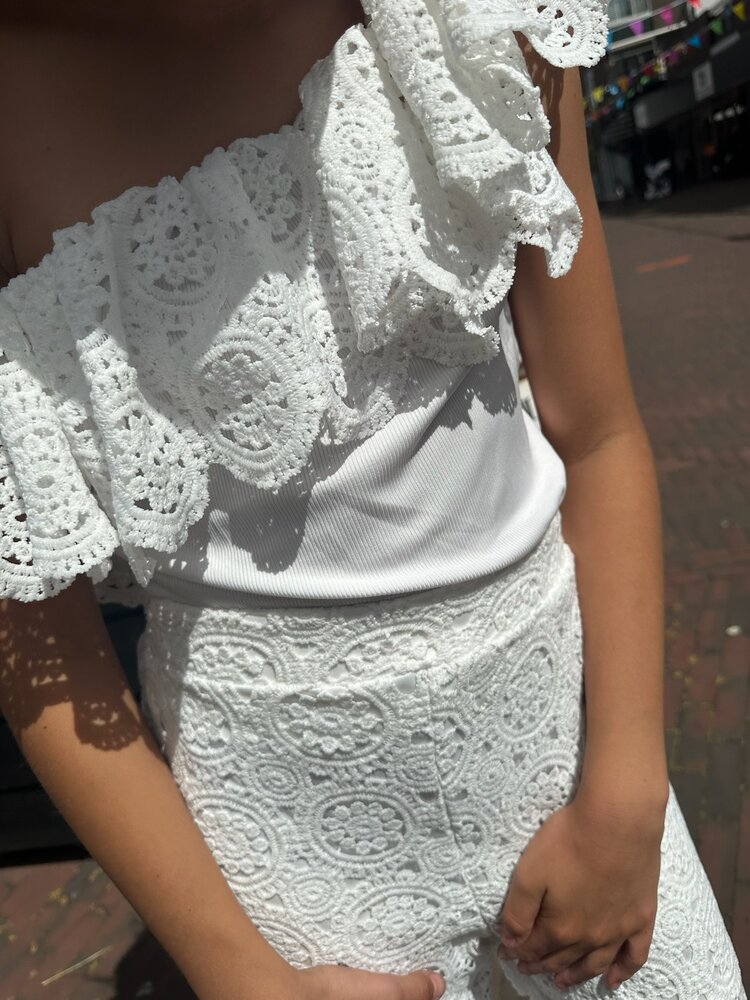 MEISJES SET BRODERIE