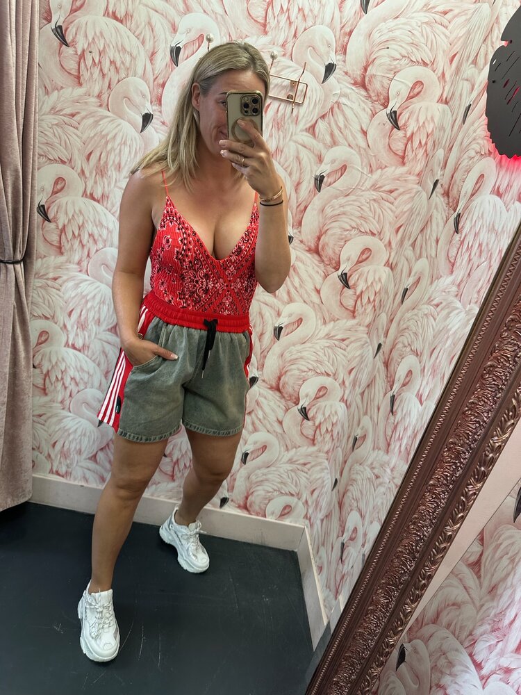 DAMES JEANS SHORT ROOD