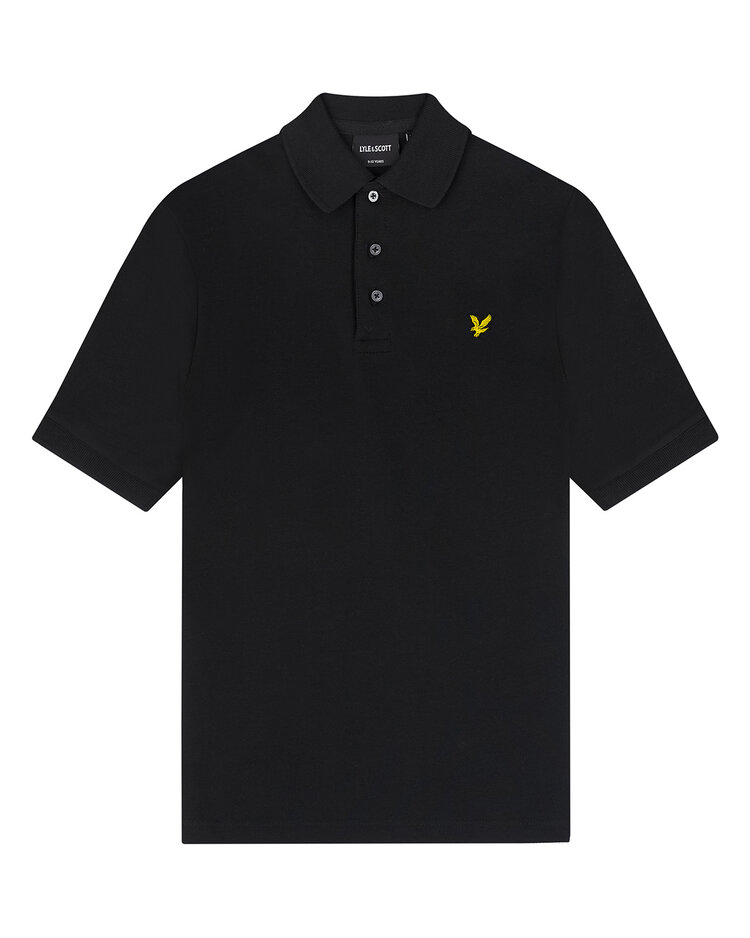 PLAIN POLO SHIRT JET BLACK