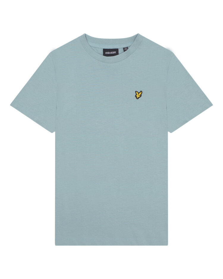 LYLE&SCOTT PLAIN T-SHIRT BLUE SMOKE
