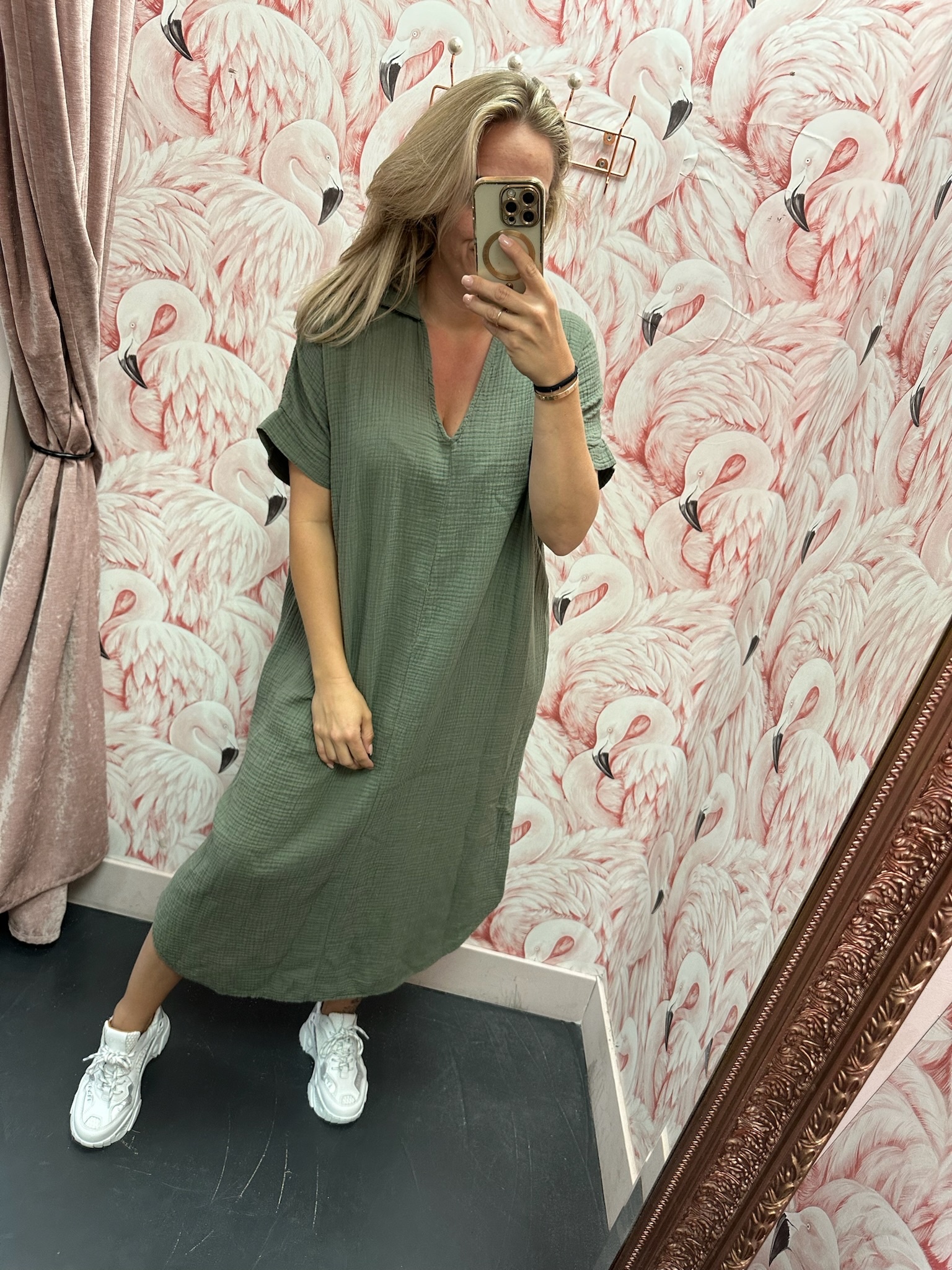 DAMES JURK KATOEN Holy ChiQ by Shirley