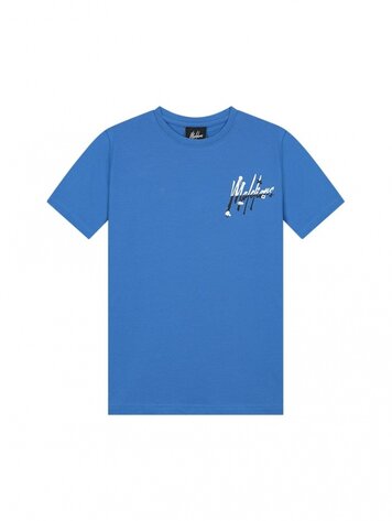 MALELIONS JUNIOR GRAFFITI SPLIT T-SHIRT COBALT/WHITE