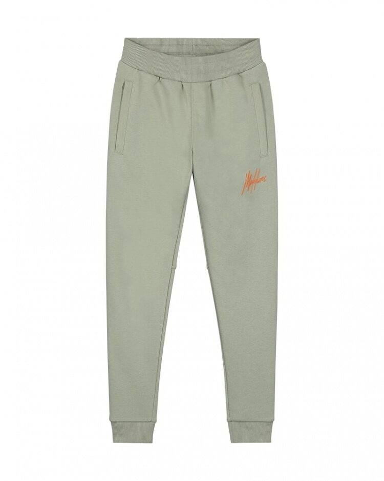JUNIOR STRIPED SIGNATURE SWEATPANTS SEAGRASS/ORANGE