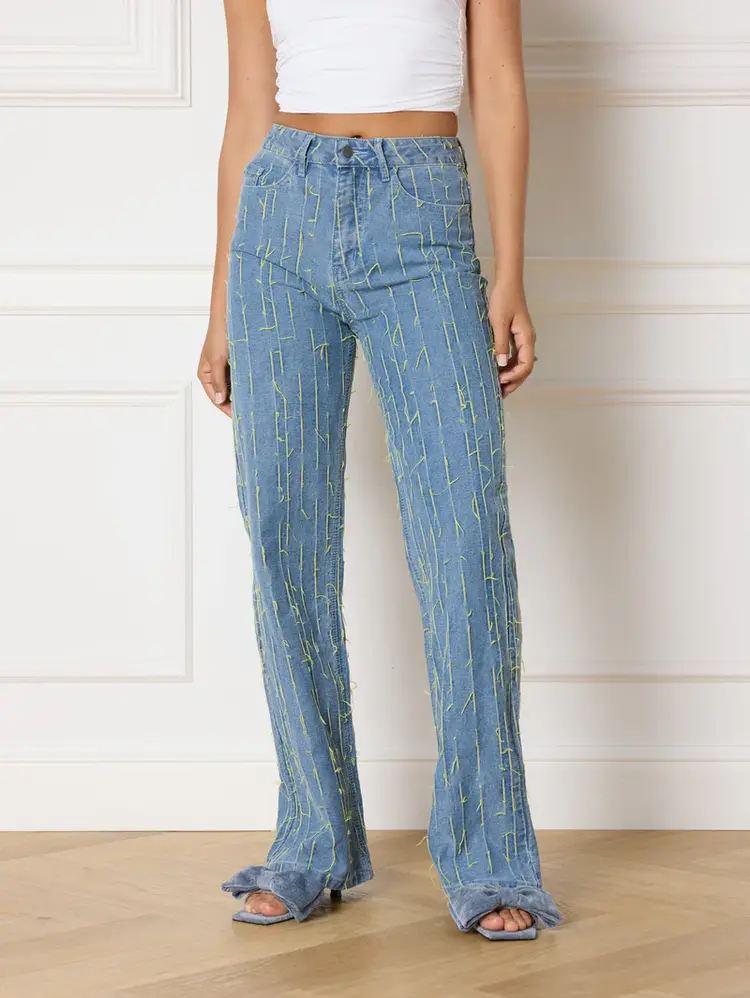 REFINED DEPARTMENT REFINED DEPARTMENT WOVEN DENIM PANTS HANNAH