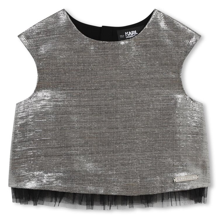 KARL LAGERFELD TOP KARL SILVER