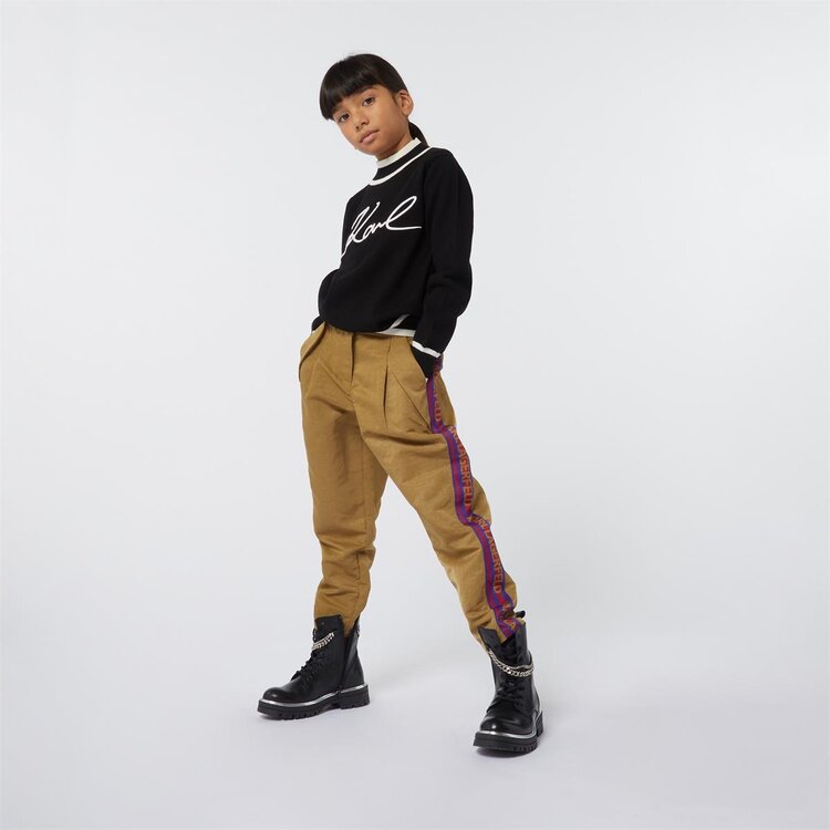 BROEK KARL BEIGE/PAARS