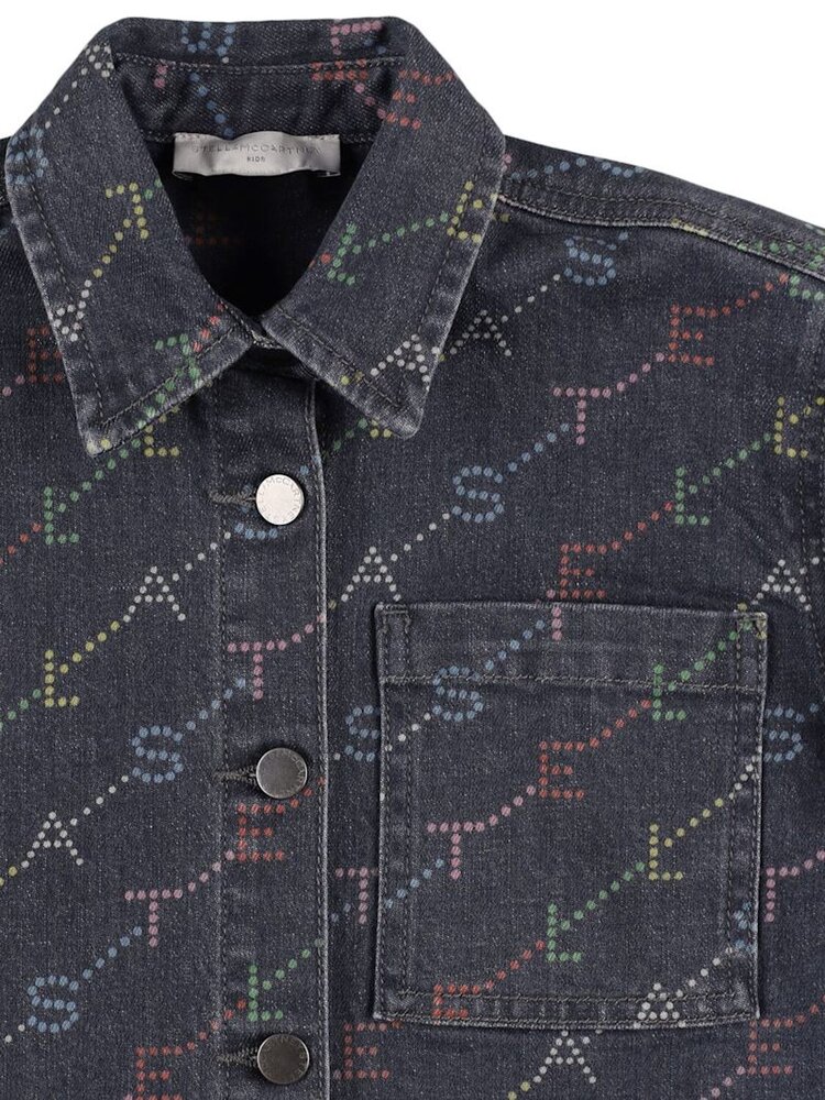 STELLA DENIM DRESS PRINTED