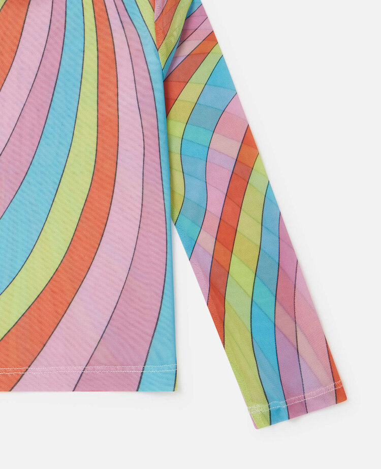 STELLA MCCARTNEY STELLA MESH TOP STELLA PRINT