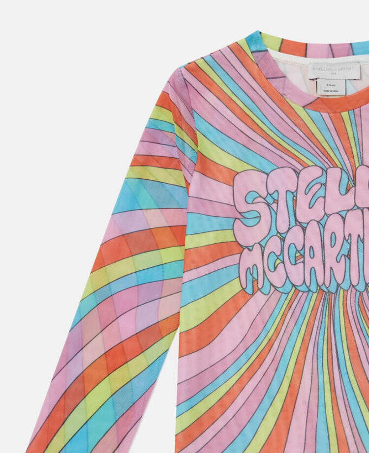 STELLA MCCARTNEY STELLA MESH TOP STELLA PRINT