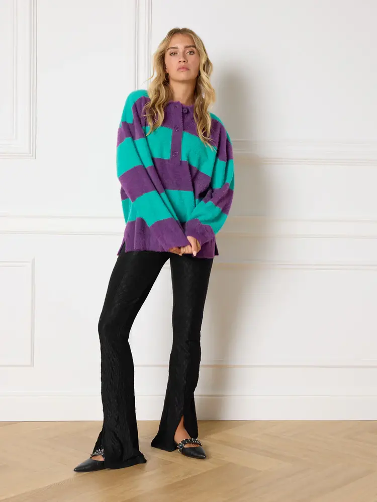 REFINED DEPARTMENT REFINED DEPARTMENT LACE PANTS IRIS