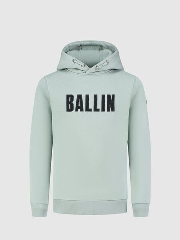 JUNIOR PERFORATED LOGO HOODIE DARK MINT