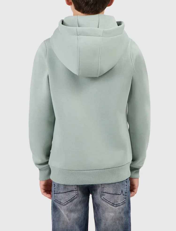 JUNIOR PERFORATED LOGO HOODIE DARK MINT