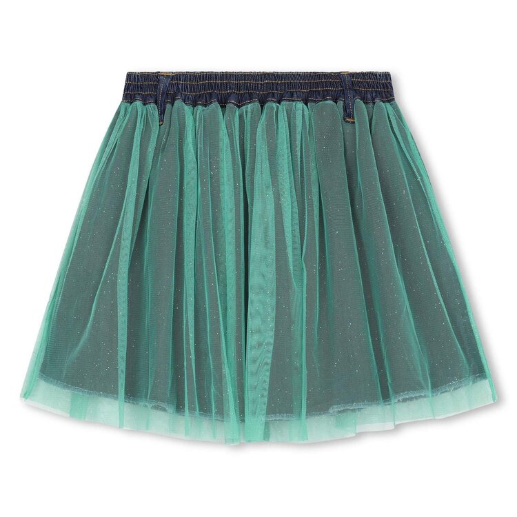 BILLIEBLUSH DENIM SKIRT GREEN
