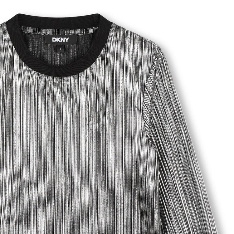 DKNY GIRLS TOP LIGHT GREY