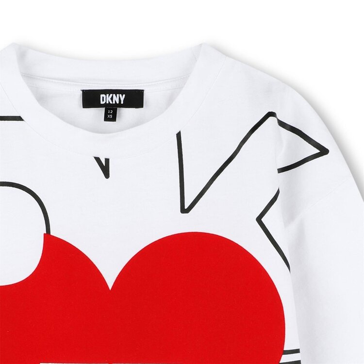 DKNY MEISJES T-SHIRT HART