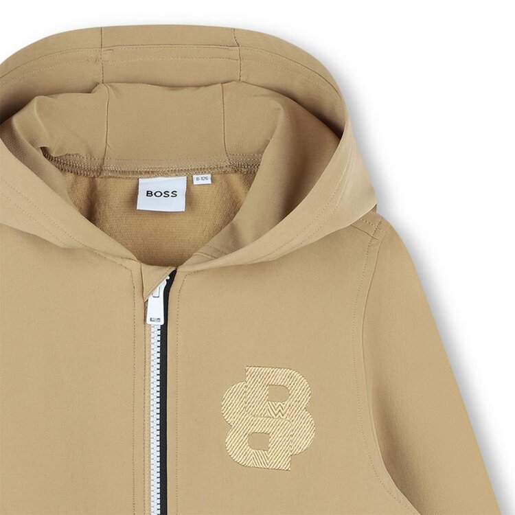 BOSS JONGENS VEST CAMEL