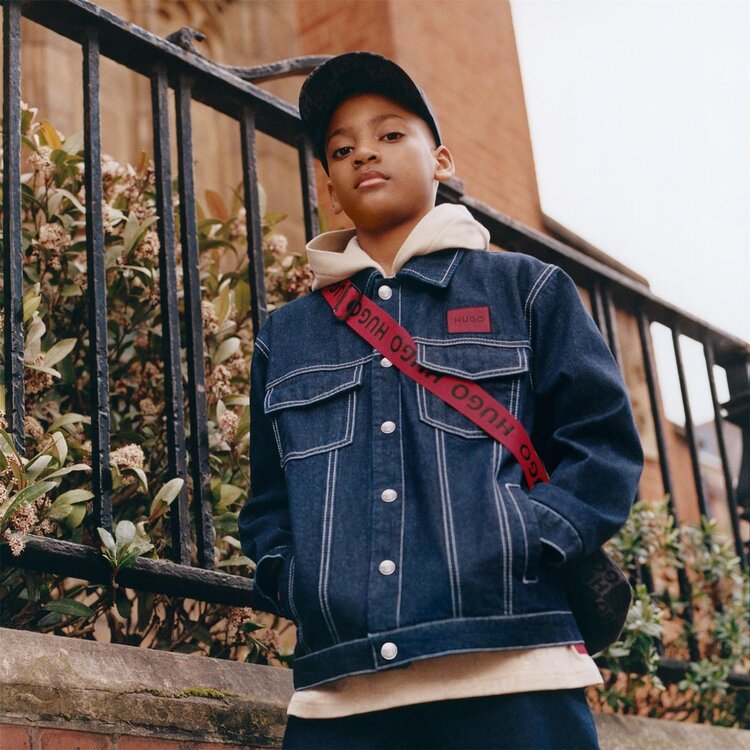 HUGO HUGO JACKET BOYS RINSE WASH