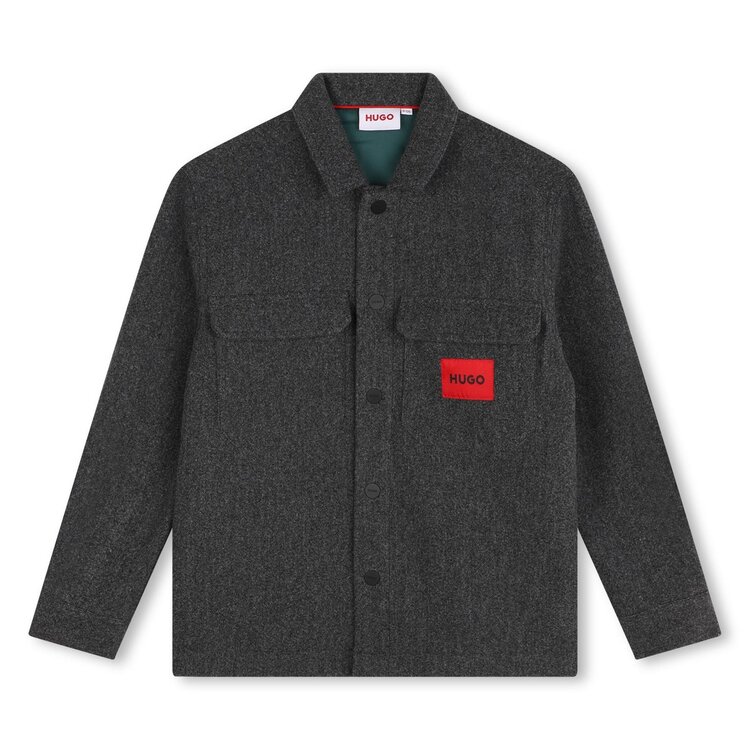HUGO SHIRT BOYS GREY