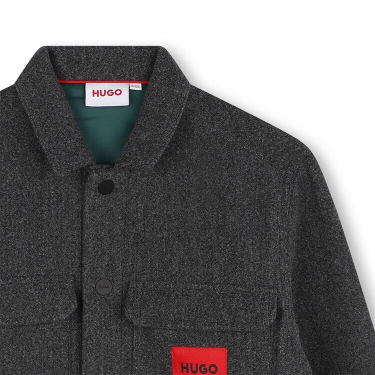 HUGO SHIRT BOYS GREY