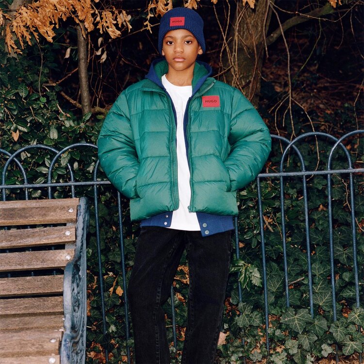 HUGO JACKET BOYS RAIN FOREST