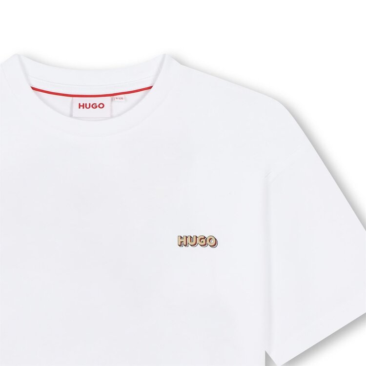 HUGO T-SHIRT JONGENS BACKPRINT