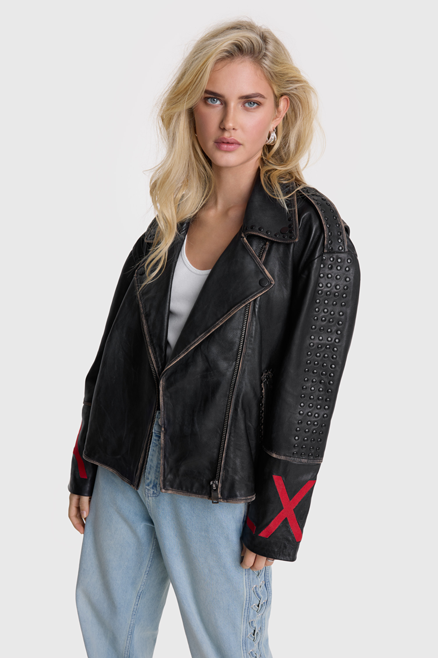 Alix the label leather jacket outlet