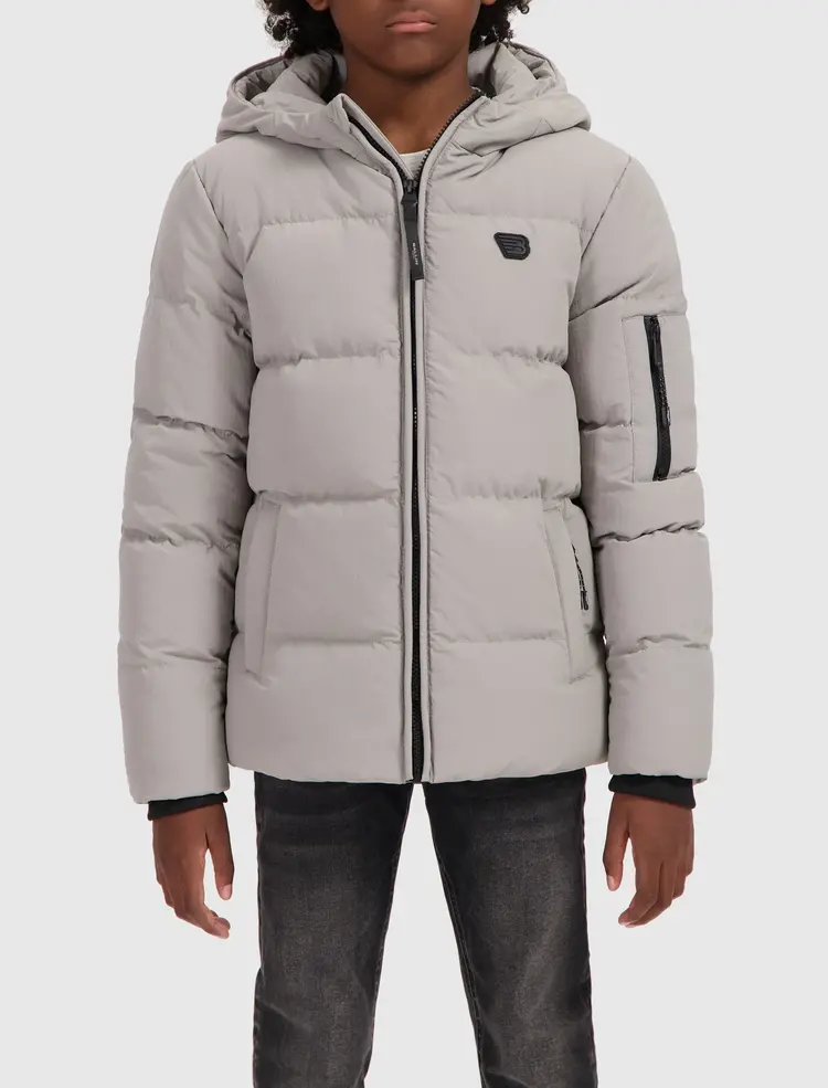 JUNIOR LOGO BADGE PADDED JACKET