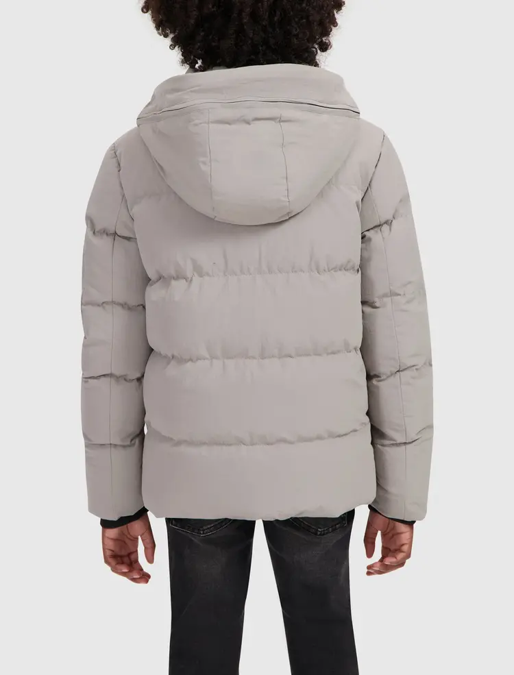 JUNIOR LOGO BADGE PADDED JACKET