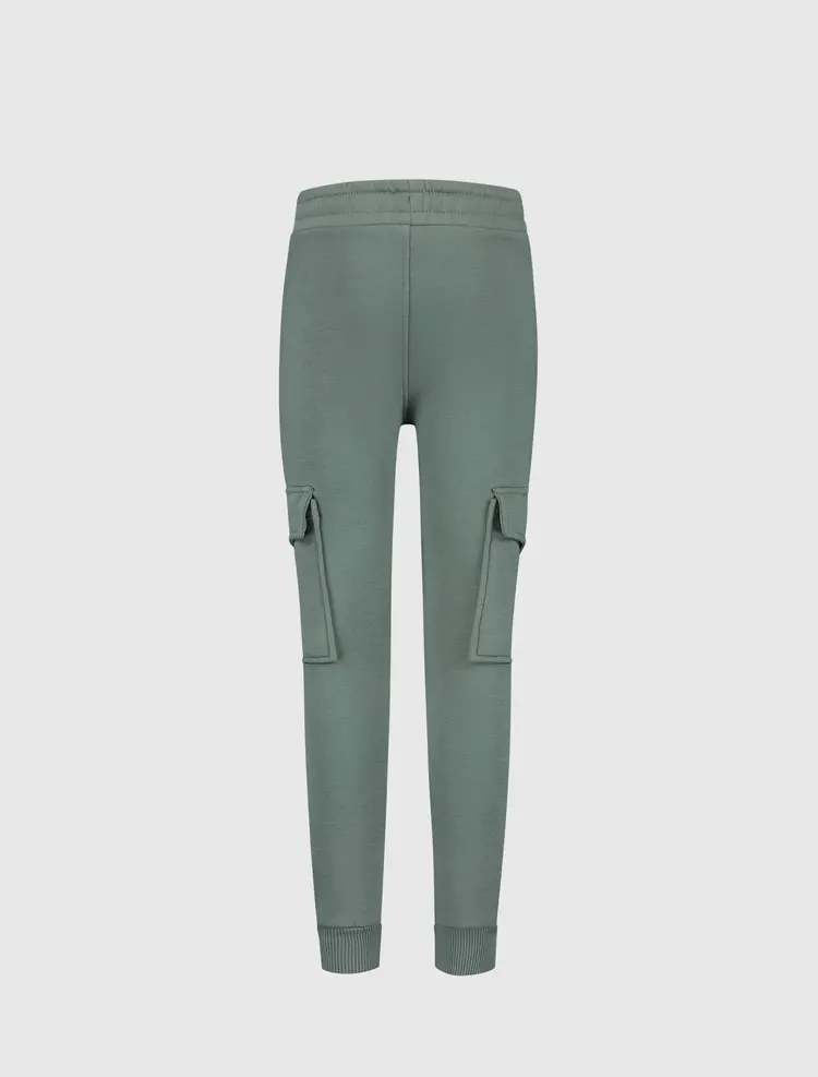 JUNIOR LOGO BADGE CARGO SWEATPANTS ARMY
