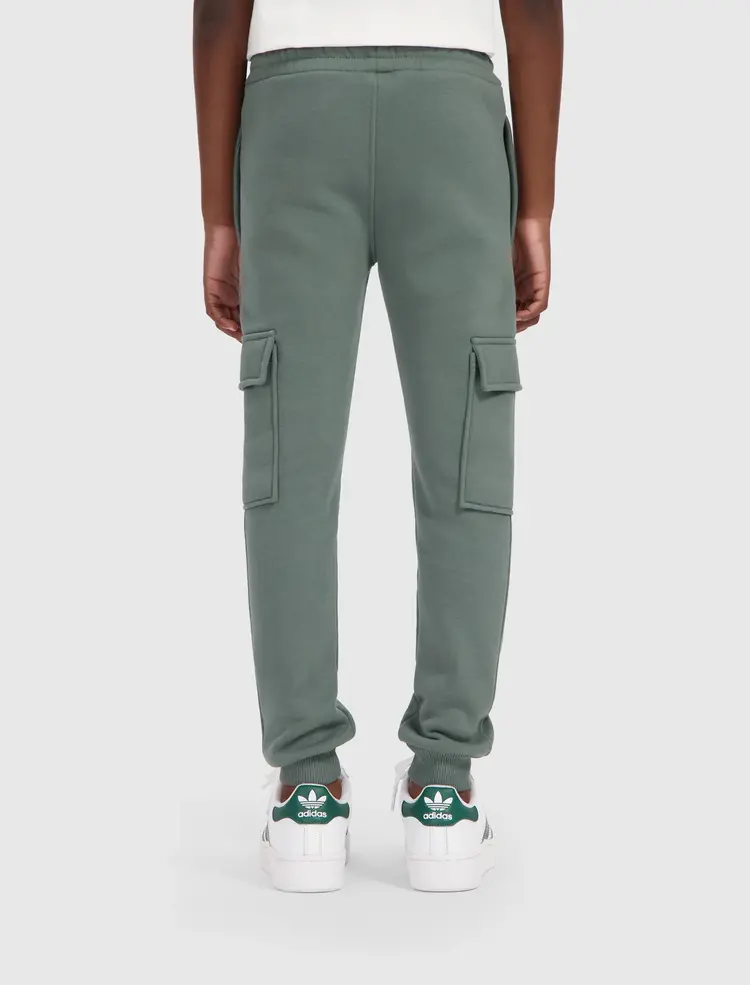 JUNIOR LOGO BADGE CARGO SWEATPANTS ARMY