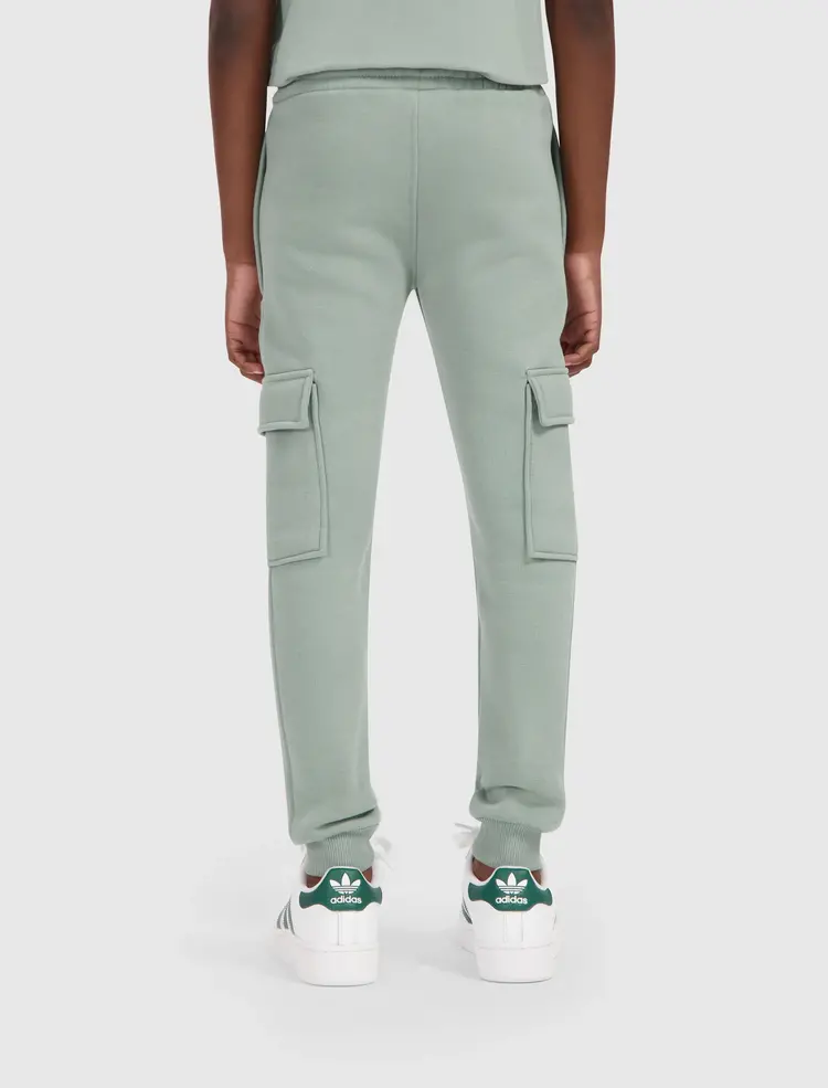JUNIOR LOGO BADGE CARGO SWEATPANTS DARK MINT