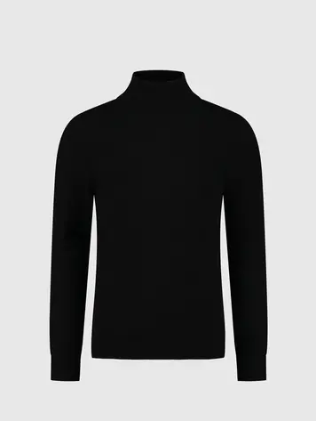 BALLIN AMSTERDAM JUNIOR LOGO BADGE TURTLENECK KNIT
