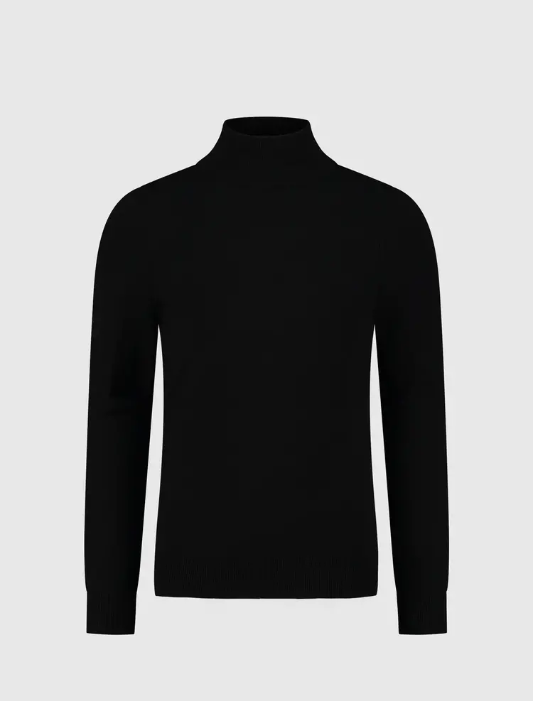 JUNIOR LOGO BADGE TURTLENECK KNIT