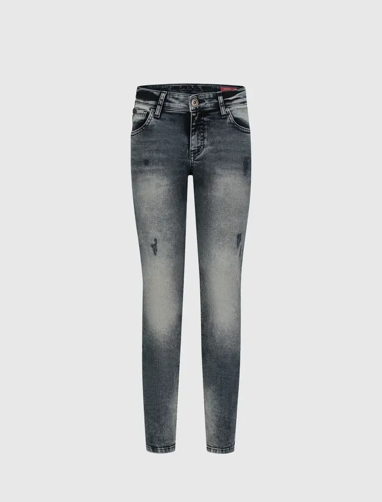 JUNIOR NOAH SLIM FIT JEANS DARK DENIM DARK BLUE DAMAGED