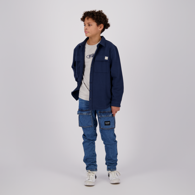 RAIZZED JONGENS CARGO JEANS DENVER VINTAGE BLUE