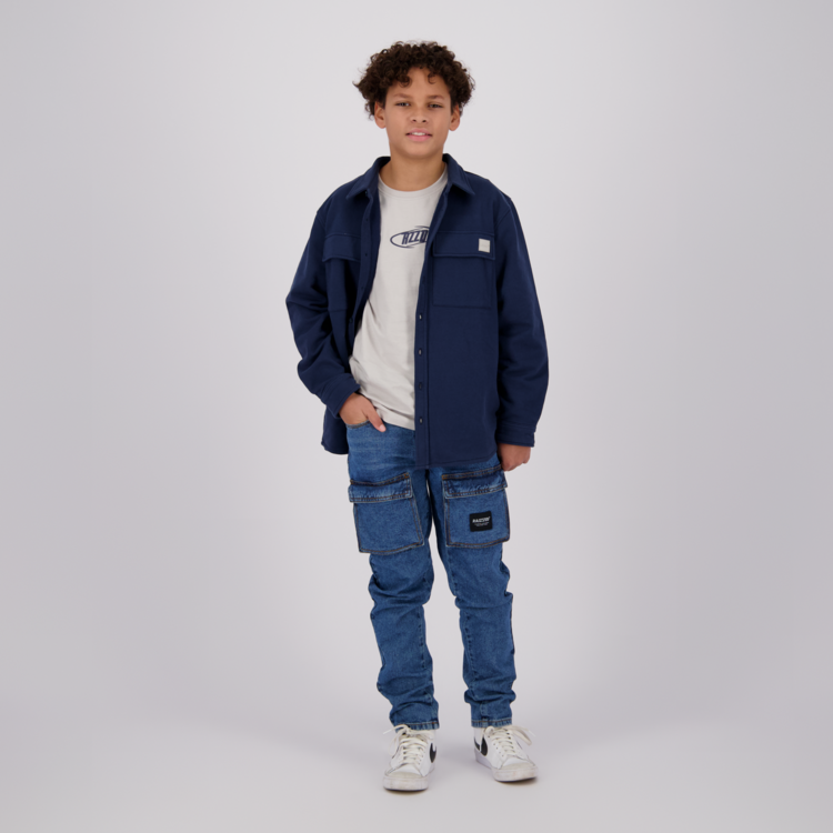 RAIZZED JONGENS CARGO JEANS DENVER VINTAGE BLUE