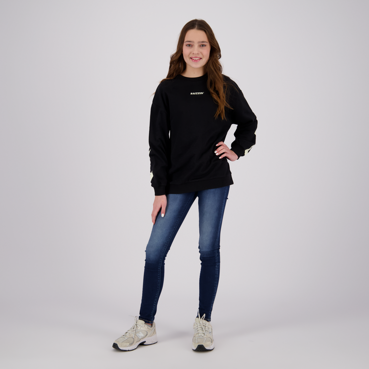 RAIZZED MEISJES SWEATER NEVA DEEP BLACK