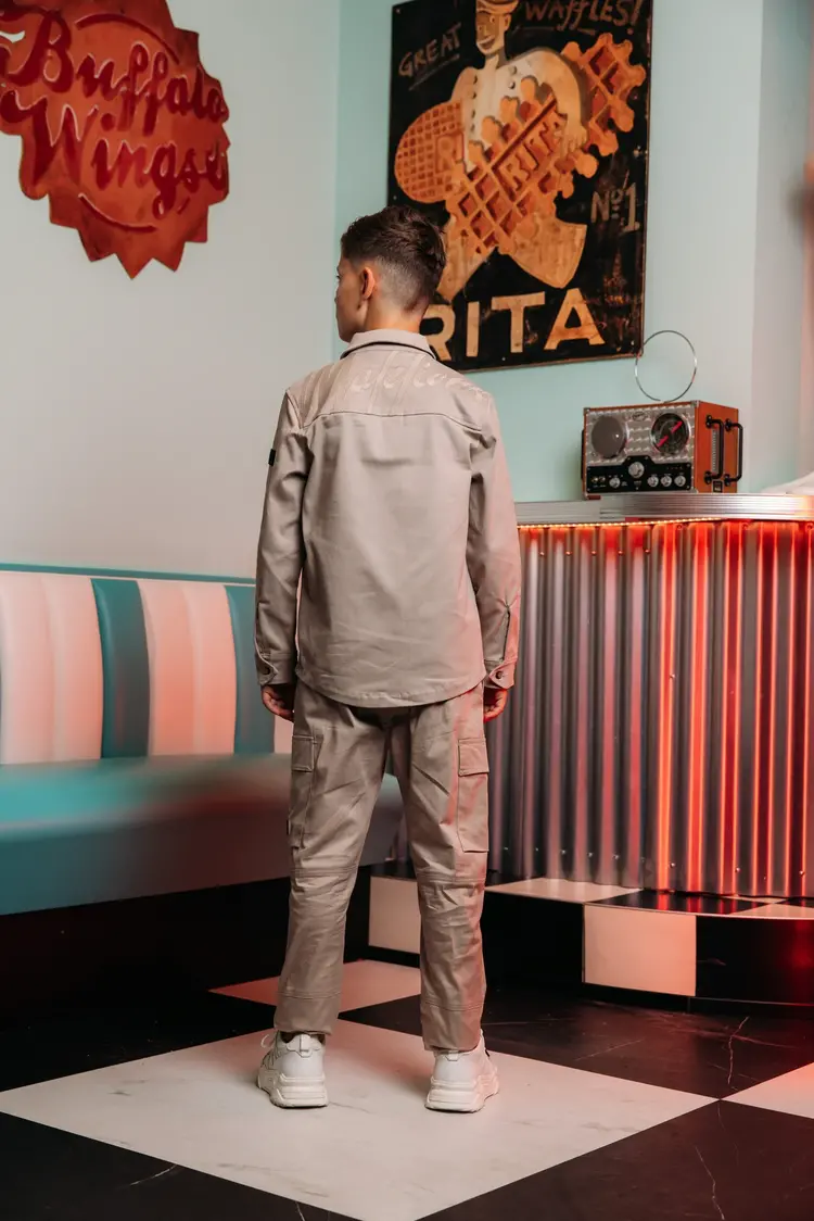 JUNIOR SIGNATURE OVERSHIRT BEIGE