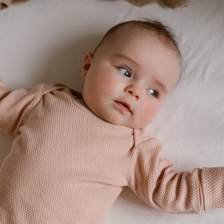 DIRKJE DIRKJE MEISJE WAFEL SET OUD ROZE