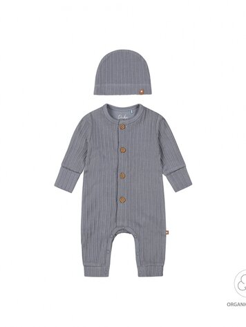 DIRKJE BABY JONGENS BOXPAKJE+MUTSJE BLAUW