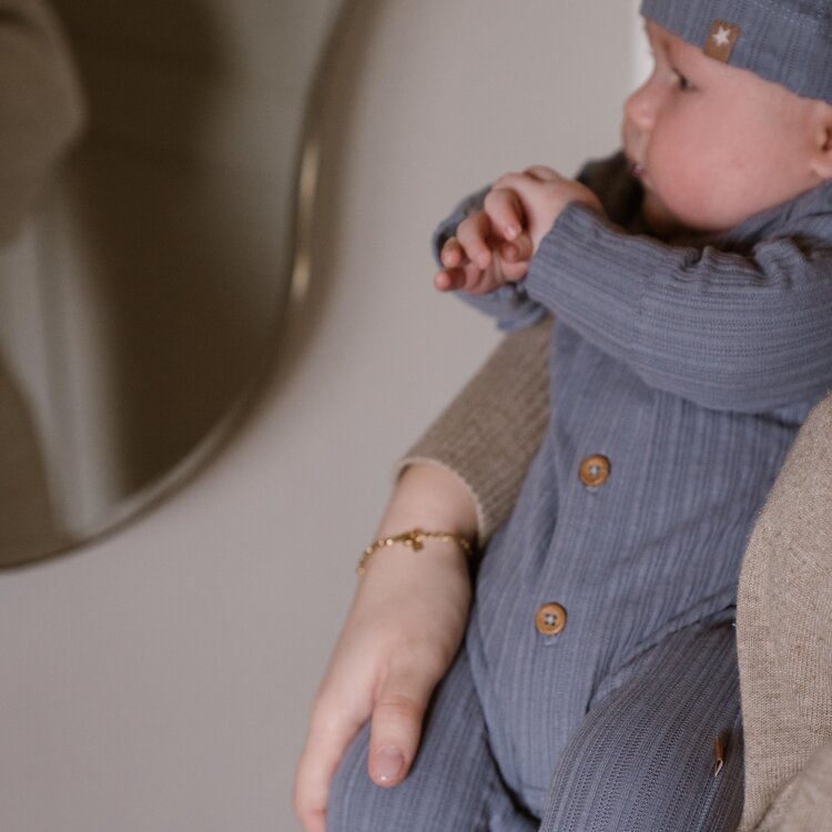 DIRKJE BABY JONGENS BOXPAKJE+MUTSJE BLAUW